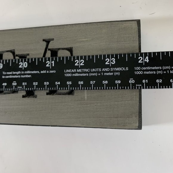 Inspirational Rustic Wood Sign Wall Decor Dream Hope Believe 24" x 3.5" Primitiv - Picture 5 of 9